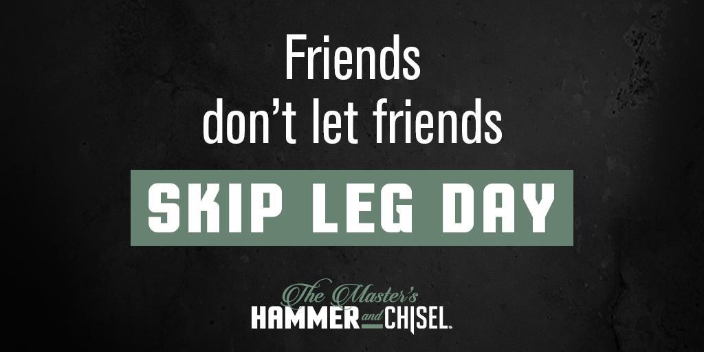 Thehammerchisel's tweet photo. SQUATS are the new pinky promises ;) #HammerandChisel https://t.co/WECaKxUXy2