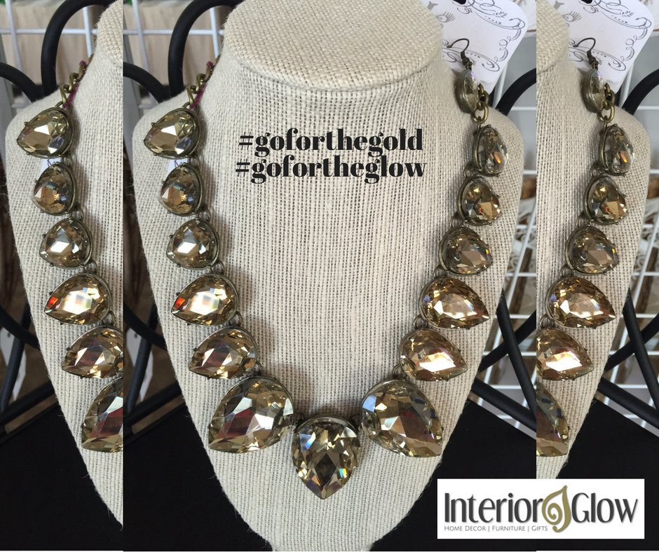 InteriorGlow's tweet photo. A gorgeous #statementnecklace is #theperfectaccessory for watching #Olympics. Stop in to shop today! #gofortheglow https://t.co/2x4aqnlfkH