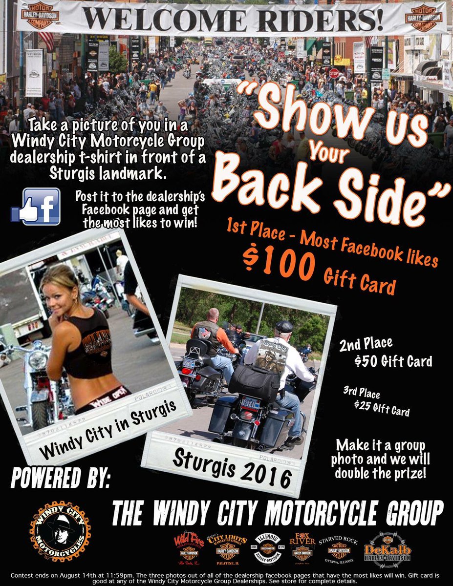 illinoisHD3370's tweet photo. #sturgis2016 #SturgisRally #chicago show us your back side https://t.co/LmrX6DcpKV