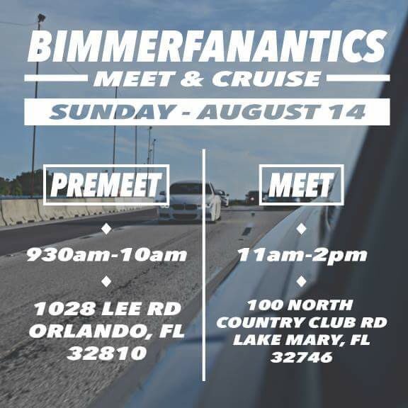 BimmerFanatics's tweet photo. There will be a meet on Sunday August 14,2016, any questions be sure to message us https://t.co/rfiUzuDZ0j