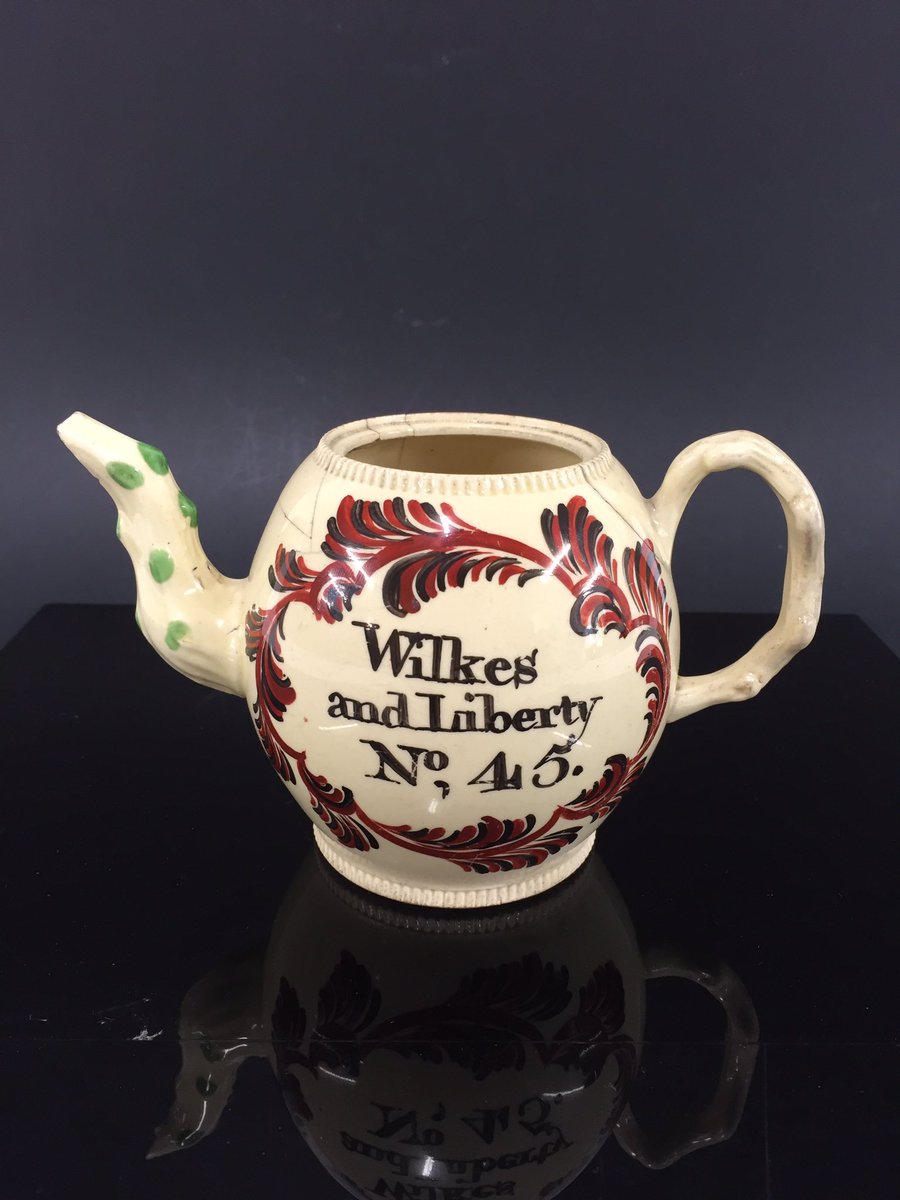 JDLPickup's tweet image. Highlight of today's sale c.1750 creamware £2800 not bad for a broken old teapot! #auction #antiques #tea #pottery