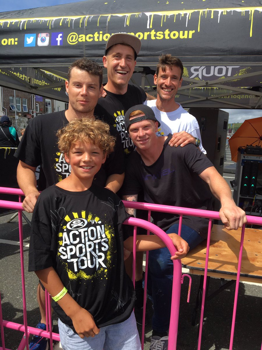 jezool's tweet photo. Amazing @actionsportstou in @FalmouthTownUK go see @Jamesjones_bmx, @LukeMadiganuk, @JoeOakleyBGT &amp; @jamesthornemc https://t.co/bQezsFpwTI