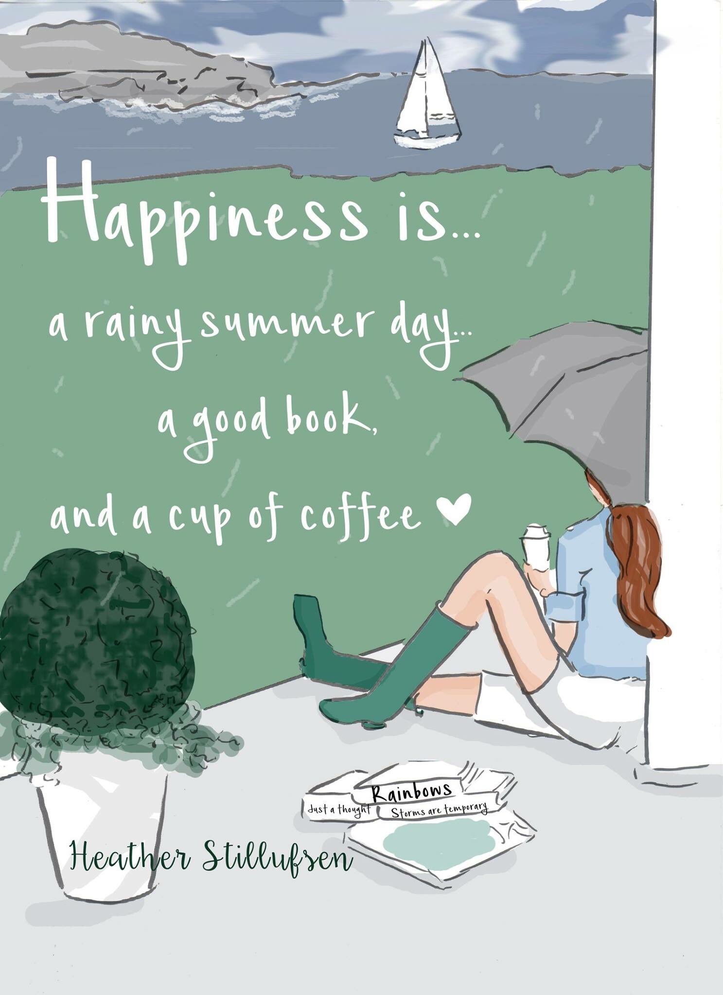 Heather Stillufsen Sometimes Happiness Is A Rainy Summer Day A Good Book And A Cup Of Coffee Lifelessonslearnedin5words Rain T Co 0emuszzjxd Twitter