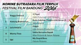 marwazimuhammad's tweet image. Wah Pak Sutradara @montytiwa ma mas Cakra @DevaMahenra #SabtuBersamaBapak masuk nomine #FFB2016 selamat ya