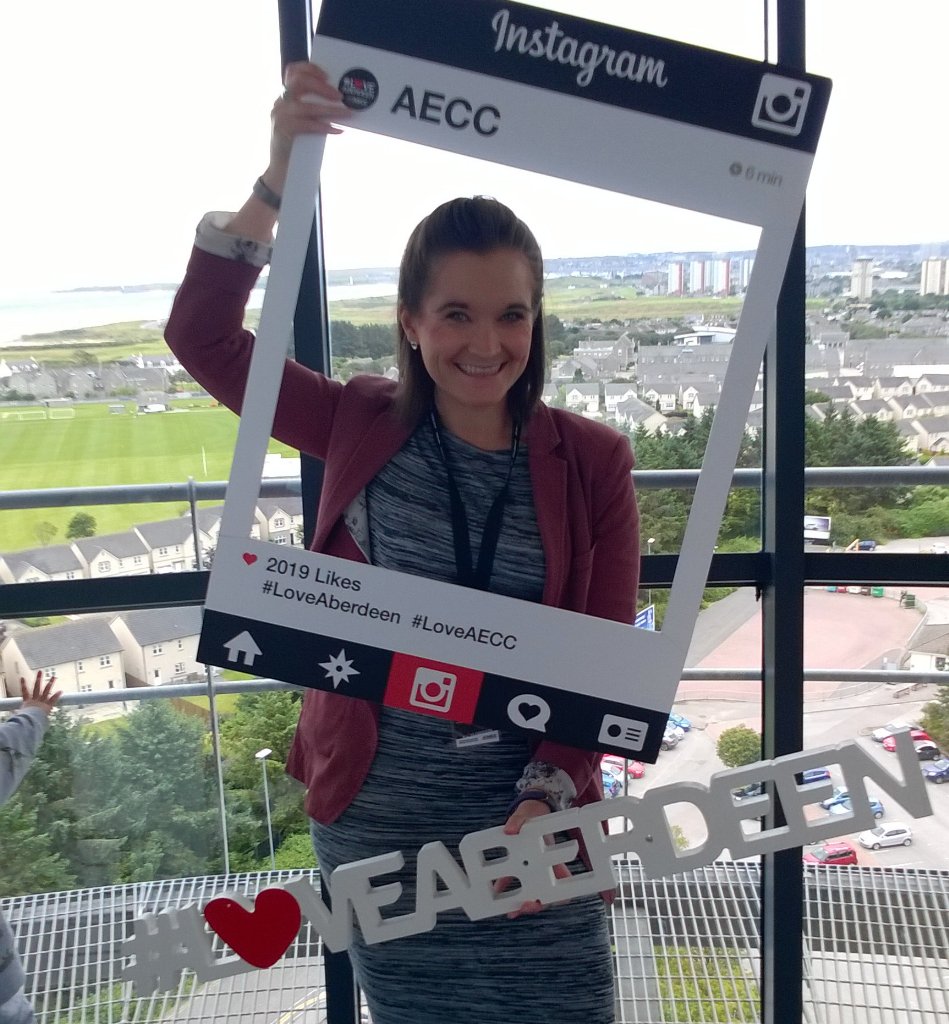 Christine_DFW's tweet photo. Meeting lots of excited people up the tower today #AECCtower @AECC_Aberdeen #loveaberdeen https://t.co/Dgo0DhnvMX