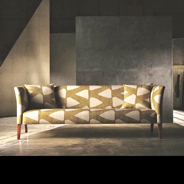 LLifestyleShop's tweet photo. Beautiful @ZoffanyFW #Wyatt sofa in #ZoffanyKanokoGold now in our #hollandpark store. #LMaison #ClarendonCross https://t.co/z6PQYaC3eO