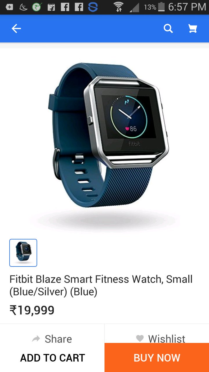 fitbit blaze flipkart