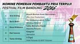 marwazimuhammad's tweet image. Wah Pak Sutradara @montytiwa ma mas Cakra @DevaMahenra #SabtuBersamaBapak masuk nomine #FFB2016 selamat ya