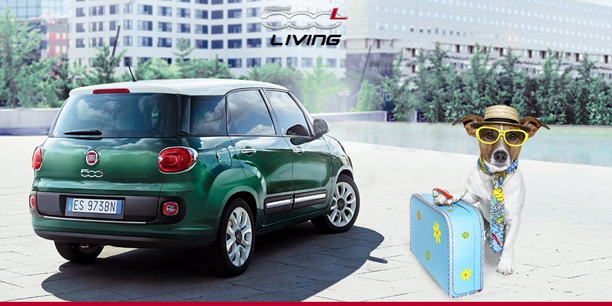 #fiat #500lLiving #family #familycar #italy #italiancar #fiatlife #travellingwithdog