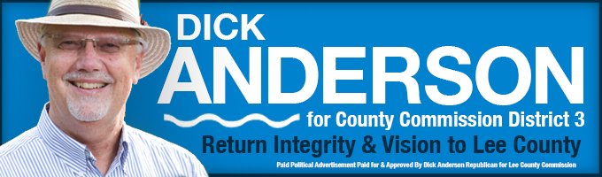 Anderson4LeeCo3's tweet photo. Look for my new billboard on Colonial Blvd. #countycommission #Election2016 #PrimaryElection #leecounty https://t.co/NQ1usygnO3