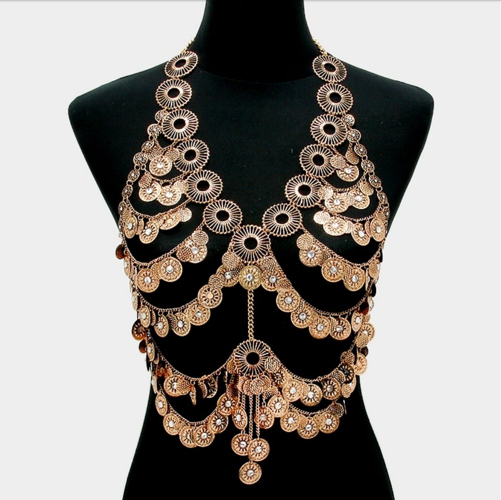 EBRAccessories's tweet photo. Want to feel like real royalty? This stylish full body gold chain will have you feeling like a #goddess in no time! https://t.co/O097dbyWNT