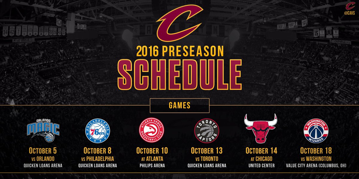 Mark your calendars! Your World Champs return for preseason action October 5th! SCHEDULE: on.nba.com/2aOmqSO