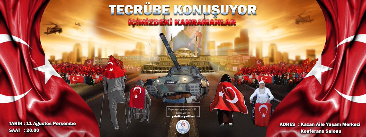 Ülkemize ve Demokrasimize sahip çıkan #İçimizdekiKahramanlar ile TecrübeKonuşuyor programlarını gerçekleştireceğiz.