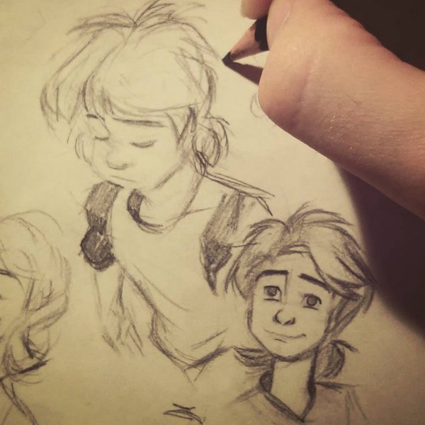 The_Shredstuh's tweet photo. Got on some #charactersketching! Started sharing my boyhood character &amp; husky Cooper: https://t.co/yEuLTEga03 https://t.co/laBUjacGUR