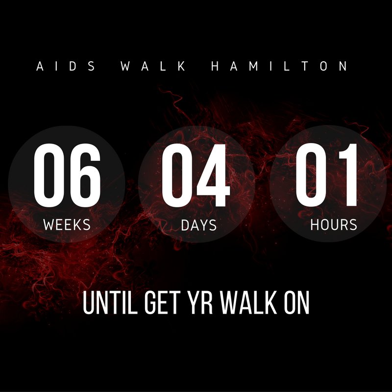 positivehn's tweet photo. D-46 until #GetYrWalkOn. Register today to #AIDSWalk: https://t.co/rJ7A78AzP7 #HamOnt #CountdownToWalk https://t.co/Kc9uZ2G0Hd