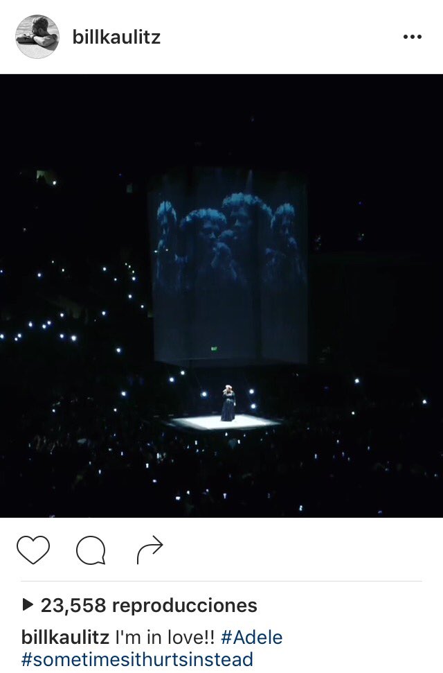 THaliensMX's tweet photo. Bill instagram: estoy enamorado!! #Adele #sometimesithurtsinstead - https://t.co/LNfHFwNTBU (video) https://t.co/S3FRUmrDOf