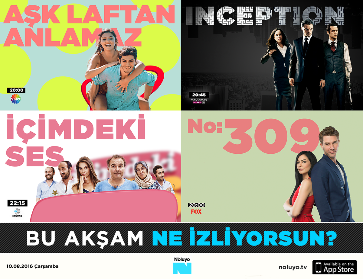 noluyotv's tweet photo. #AşkLaftanAnlamaz #No309 #İçimdekiSes... Ne izleyeceksin? Dahası TV rehberinde! https://t.co/N3Z9hGqP0U https://t.co/ZR3F05wt05