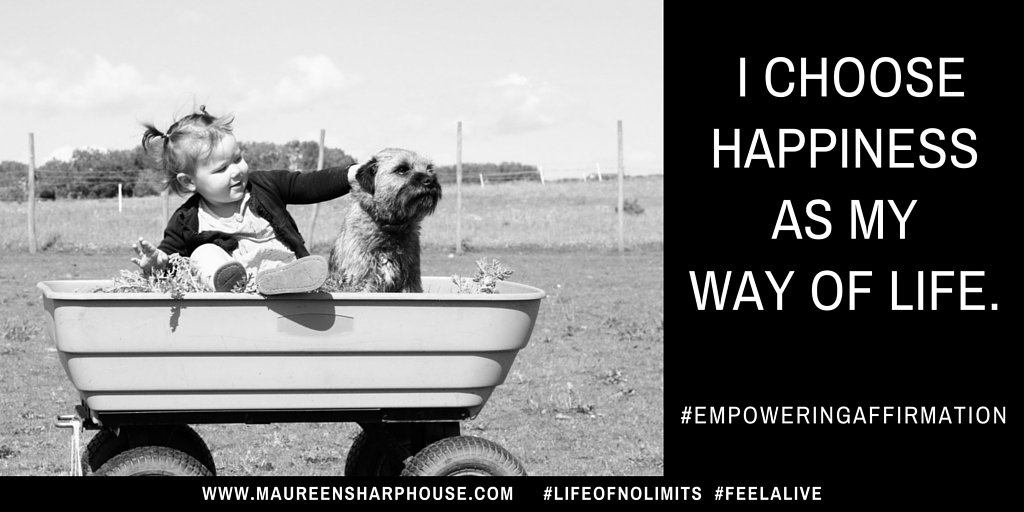 m_sharphouse's tweet photo. I choose happiness as my way of life. What about you?  #behappy #lifeofnolimits #feelalive #lifecoach #mentor #nlp https://t.co/yzDRq4nlFC
