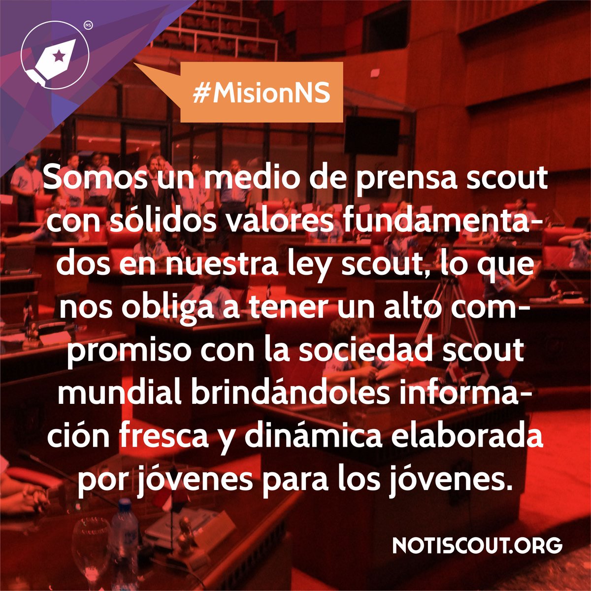 notiscout's tweet image. Nuestra #MisionNS, BRINDAR INFORMACIÓN FRESCA Y DINÁMICA