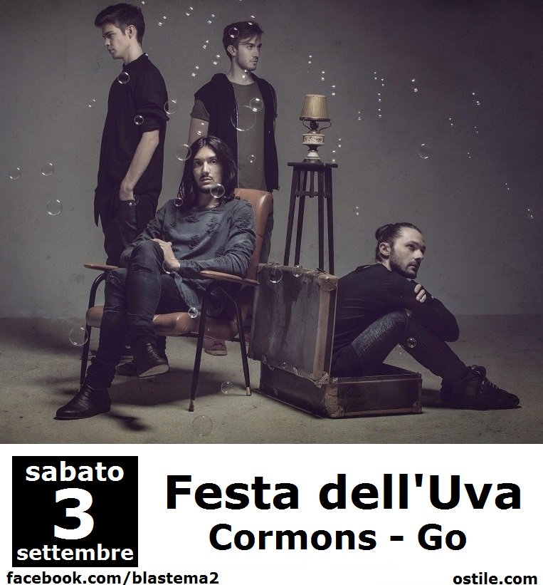 Blastema's tweet photo. Pronti per il prossimo concerto?
Sabato 3 settembre suoneremo alla #FestaDellUva - Cormons (Go)
#Esserci https://t.co/w92MDEssBB