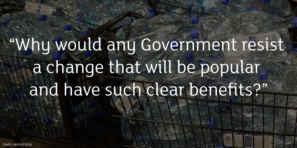 Have we got the bottle? <a href="/ShaunSpiers1/">Shaun Spiers</a> makes the case for deposits on drinks containers: bit.ly/2aS93QR