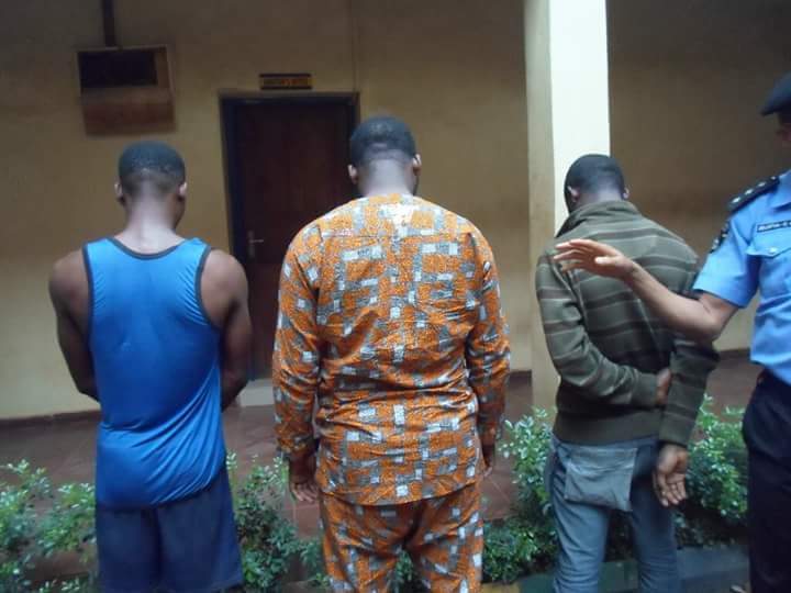 JosiahAja's tweet photo. Suspects in d uncladding of one #uzoamaka , flogging and filming her Nakedness and posting of it on social media. https://t.co/PiP4c21p8e