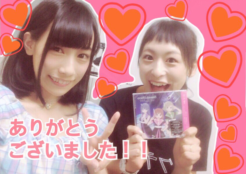 tokui_sorangley's tweet photo. りこぴんからＣＤいただきました！ありがとう－♡∩(＾ω＾)∩ RT @sasakirico: 今日は緊張気味の私に隣で優しくサポートして下さって本当に嬉しかったです😭有難うございました🌸 https://t.co/0u5Bqy3pP3