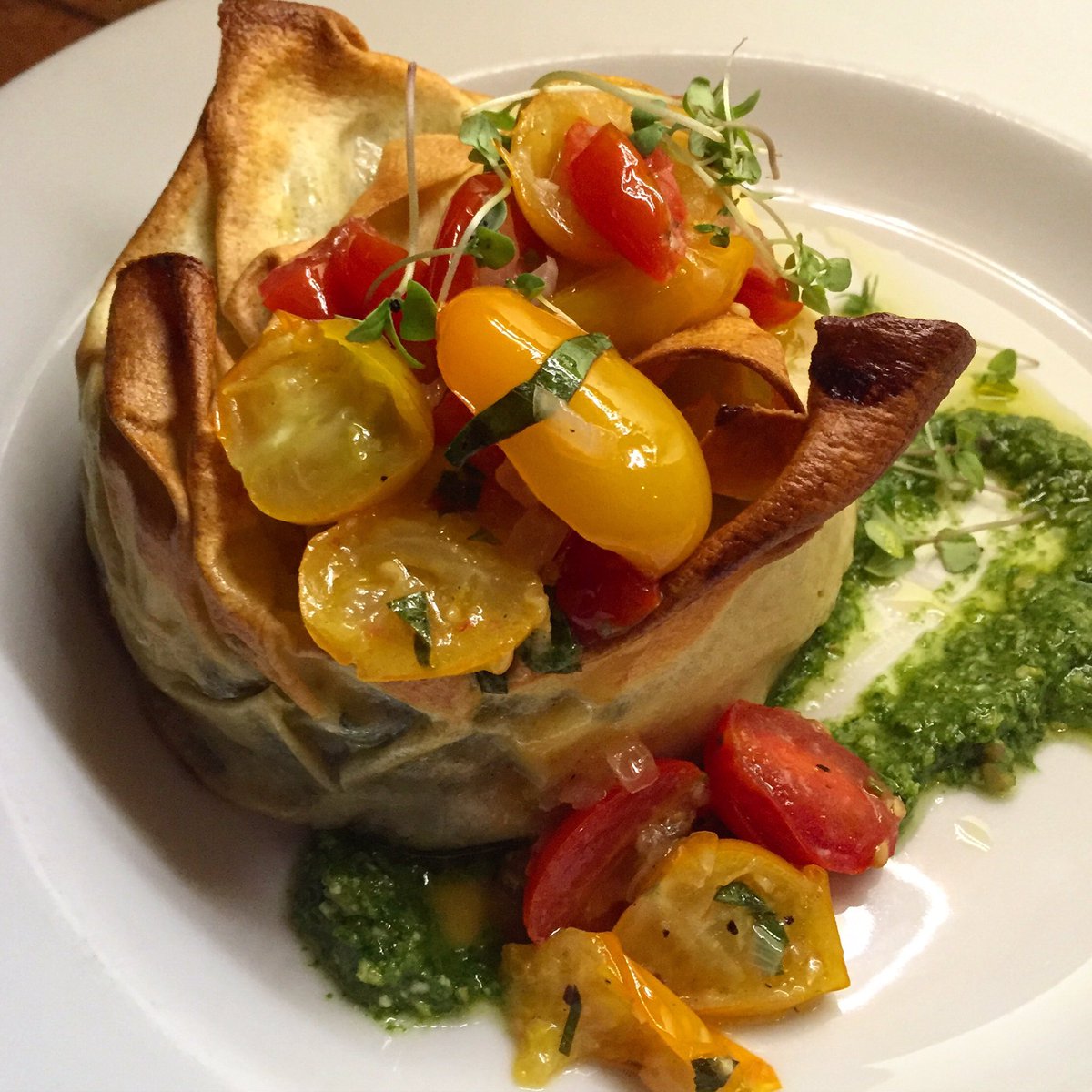 Our summer Veg lasagne: pretty &amp; delicious - trying to convince the kitchen to put it on the menu again soon