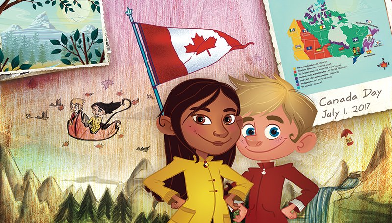 UnityandSpirit's tweet photo. Jaxon and Song are getting into the Spirit of things. #TheCanadianSpirits
#InUnityandSpirit #JaxonAndSong #Canada150 https://t.co/8Neaj24piE