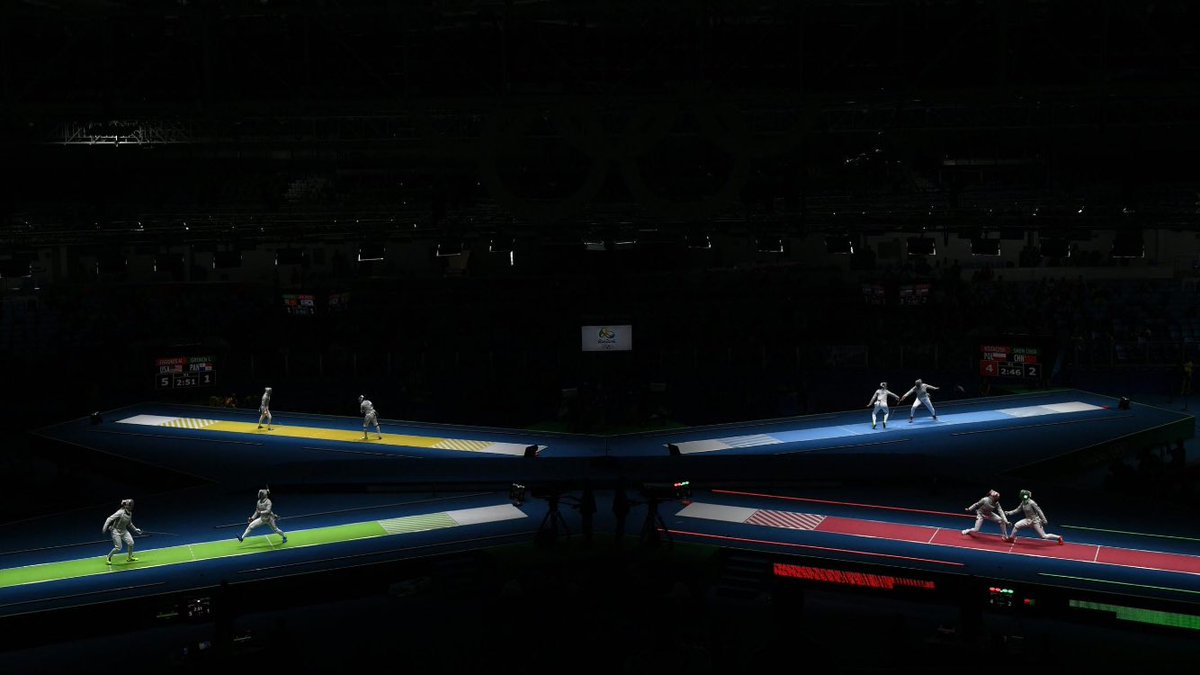 YannUlrich's tweet photo. When sport meets art &amp; science fiction #RioOlympics2016 #Fencing #art #starwars https://t.co/FT6xSGx2Ei