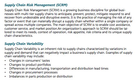 MEP_SCO's tweet photo. A Supply Chain Risk Management Glossary. #SCRM https://t.co/WDeQPMQbP3 https://t.co/b7l9S0ccgl