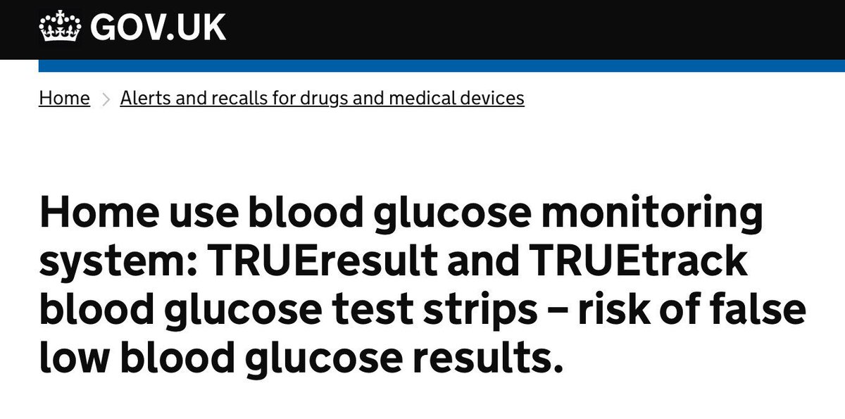 INPUTdiabetes's tweet photo. @MHRAgovuk #Alert #TRUEtrack #TRUEresult   https://t.co/bOhu1aGg1J https://t.co/SZBSDQUAl5