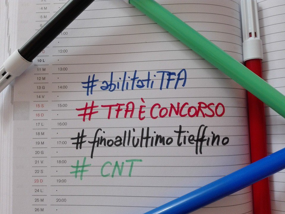 Antogio80's tweet photo. #abilitatiTfa #TFAèCONCORSO #finoallultimotieffinoinruolo .@CoordNazTFA https://t.co/5GdKqDcqt2