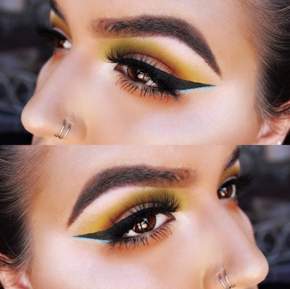AbsoluteNYCan's tweet photo. 🙋🏻🙋🏽🙋🏼 si la mise en beauté de @KyleeTayKay est ton inspiration ultime pour l’été! Kylee utilise notre #ShimmerLiner https://t.co/kVN12xkRCe
