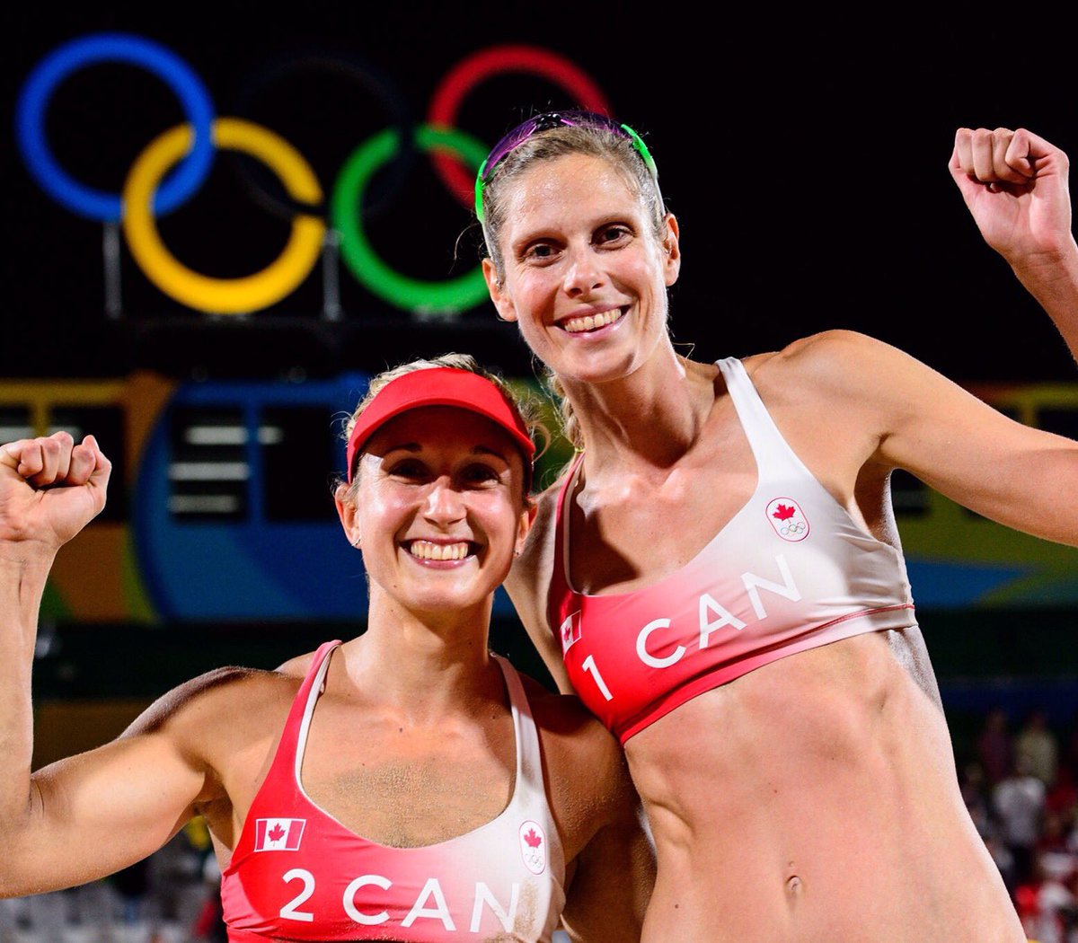 SarahPavan's tweet photo. 2nd pool win over #SUI last night 2-0 (21-18, 21-18). One more to go vs #GER tomorrow night. See you there! https://t.co/FLCAwDucrs