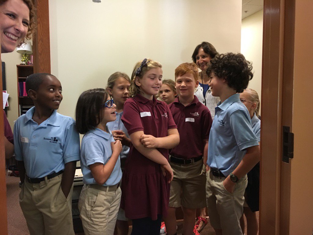 SchenckSchool's tweet photo. 3rd grade students touring the School #TSSFirstDay https://t.co/7ACNpYHjST