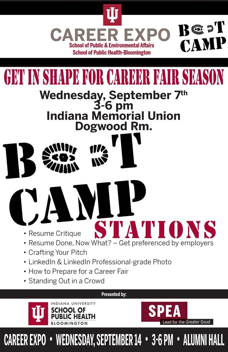 Is your resume ready to go? Whip it into shape. Boot Camp is a month away! RSVP at goo.gl/JluBms
