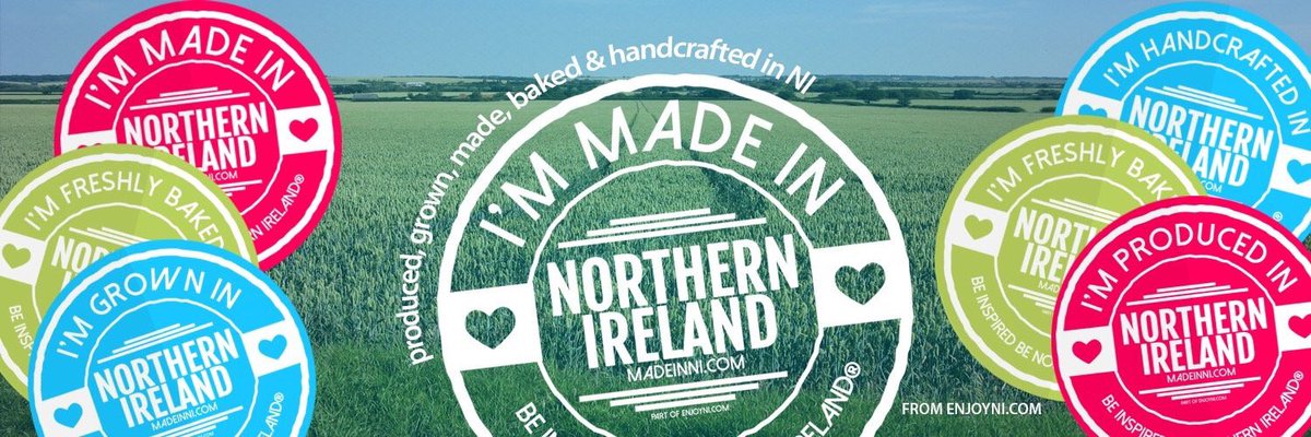 THE #MADEINNI CAMPAIGN RECOGNISING LOCALLY PRODUCED, GROWN, MADE, BAKED &amp; HANDCRAFTED WITHIN NI.

From @ENJOYNI®