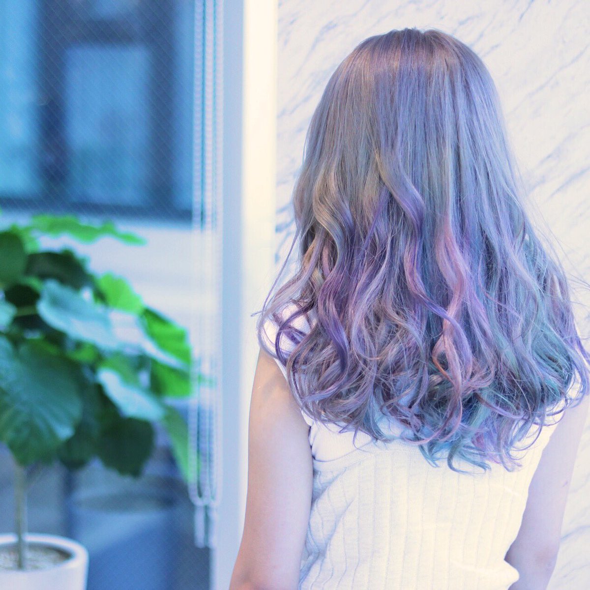 Natsuhiro Yamamoto Twitterren カラーバター マニックパニック カラートリートメント カラーモデル ブリーチモデル 新宿区神楽坂 インナーカラー グラデーションカラー マーメイドヘア 青髪 美容室 派手髪 ハイトーン ロコル パイモア スペクトラムカラーズ