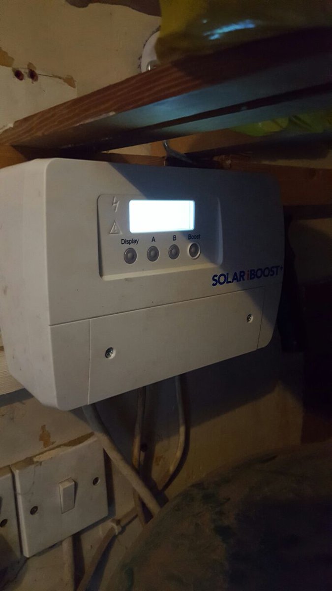 EcoWattSolar's tweet photo. 3.99kW System installed yesterday in Ramsgate, Kent. With a Solar iBoost to produce free hot water and electricity! https://t.co/Sif4q3kb4B