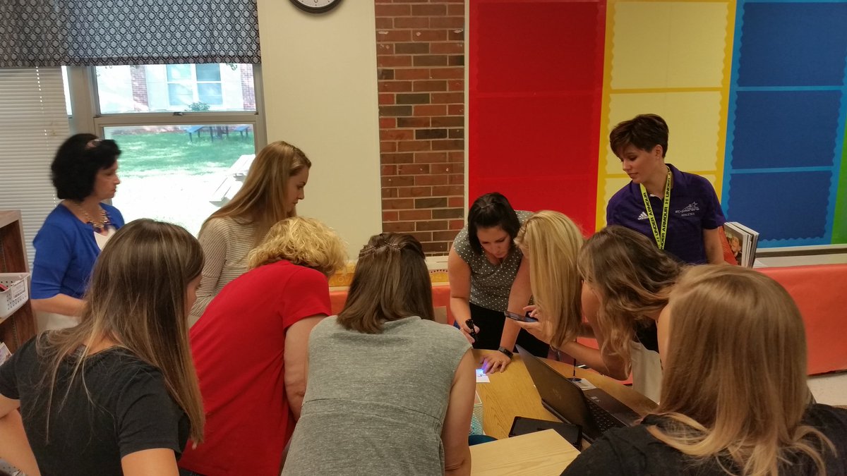 Breaking out with Randall teachers using <a href="/breakoutEDU/">Breakout EDU</a> boxes!