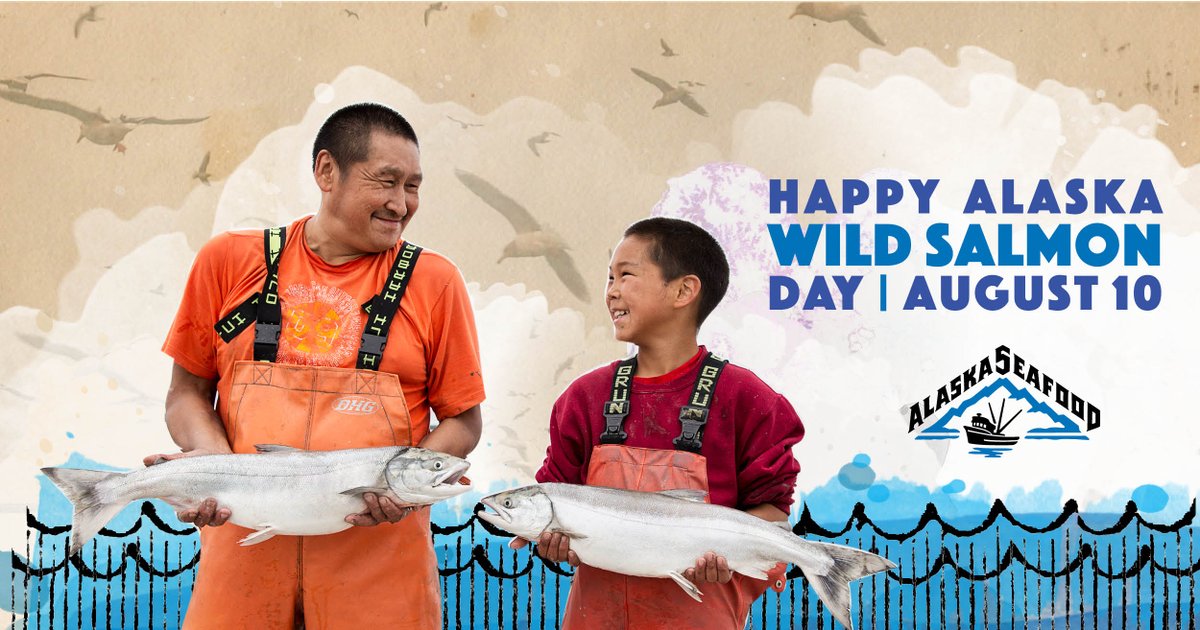 Alaska_Seafood's tweet photo. Happy Alaska Wild Salmon Day! Retweet &amp; help spread the word! #AskForAlaska https://t.co/3GKc6Q34YO