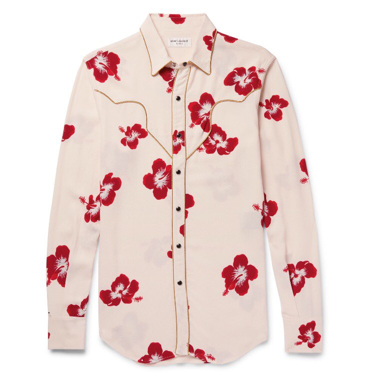 #Saint #Laurent #slim #Floral at #mrporter #fashion #luxary #2016 #summer #luxspot #nice 
mrporter.com/product/733190