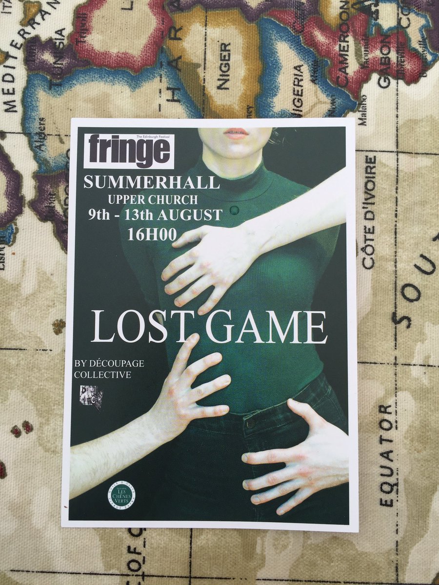 PangeanPro's tweet photo. Recommendation of the day - @decoupageco #TheLostGame 4pm @Summerhallery fellow Brufords beautiful performance! https://t.co/FDxApwlld1