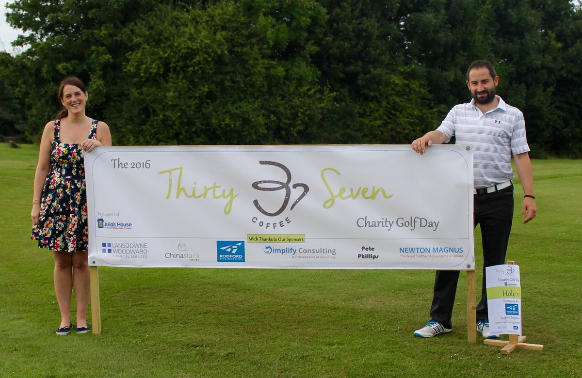 Great day <a href="/37CoffeeShop/">ThirtySevenCoffee</a> golf day raising money for <a href="/juliashouse/">Julia's House</a>