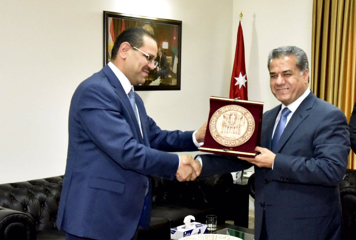 FalahMustafa's tweet photo. On behalf of #KRG #DFR visited CG of #Hashemite Kingdom of #Jordan &amp; had productive mtg on enhancing bilateral ties. https://t.co/SVArZsbTMv