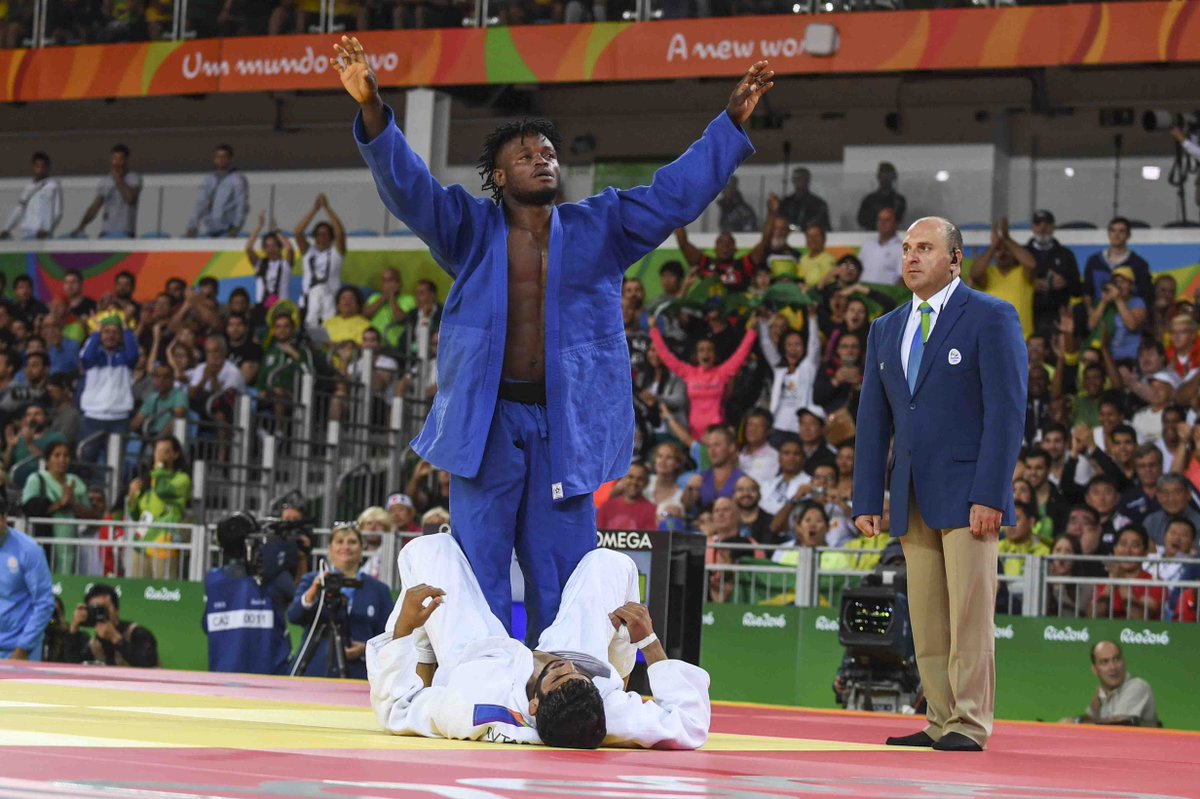 TeamRefugees's tweet photo. The moment #TeamRefugees Judo star Popole Misenga won his round in the Men's 90 kg event!
PIC: UNHCR/Ben Loyseau https://t.co/GoVxuPYl1y