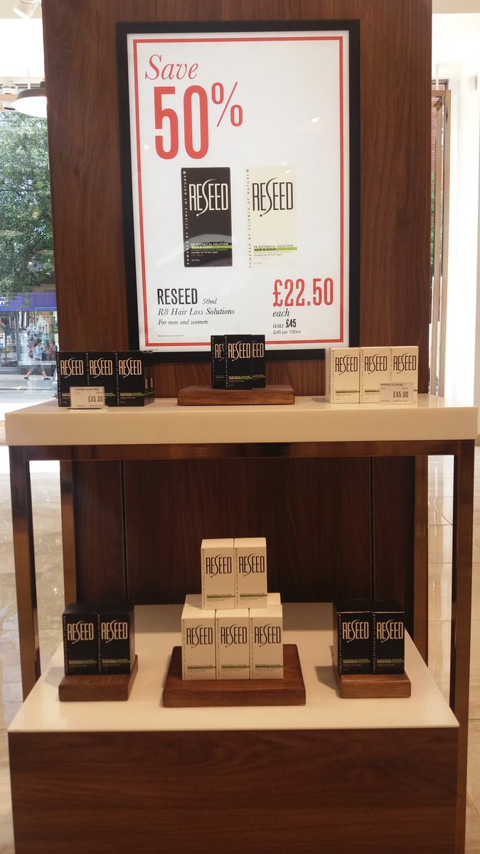 ReseedMen's tweet photo. Check out our promotional display of #Reseedmen Botanical solution @JohnBellCroyden #NaturalProducts #haircare https://t.co/xZQ5eA2Yza