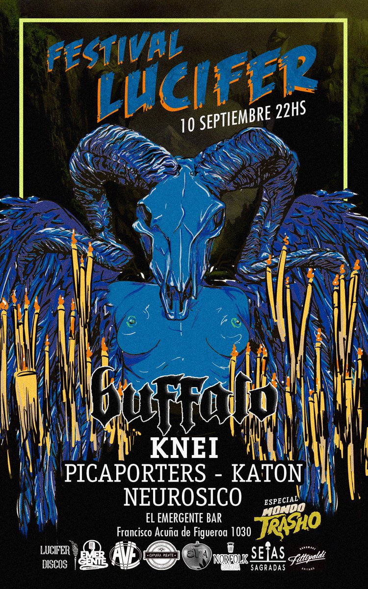 Lucifer_Prod's tweet photo. NUEVO FLYER DEL FESTIVAL EL 10/09 EN @elemergenteclub @buffalo_oficial @trioknei @Picaporters @Katon_Banda NEUROSICO https://t.co/wapQ1tUBg7