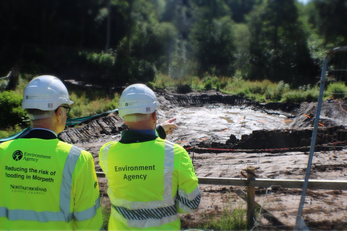EnvAgencyYNE's tweet photo. Work to create a new upstream storage area to reduce #flood risk at the Cotting Burn in #Morpeth has started https://t.co/nfkhYkfNWR